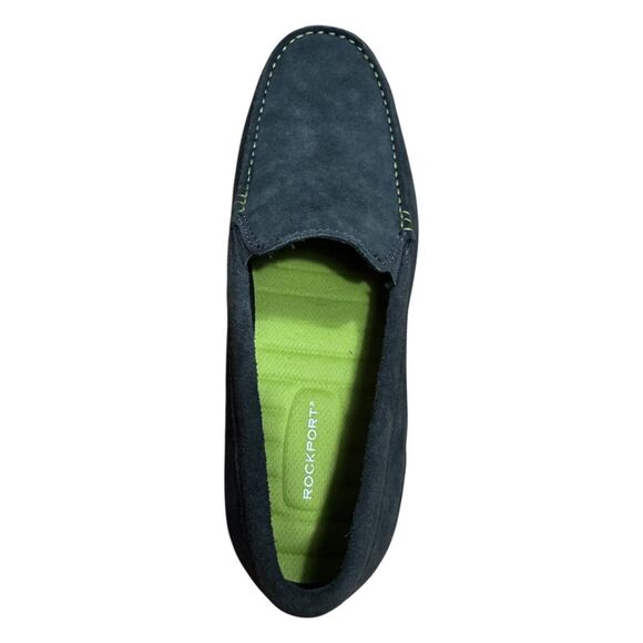 Rockport Malcom Venetian Dark Grey/Green Loafer Men’s Size 7.5M - Picture 7 of 10